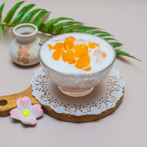 Tapioca au lait de coco et à la mangue